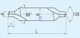 Tungstênio brocas center carboneto sólido